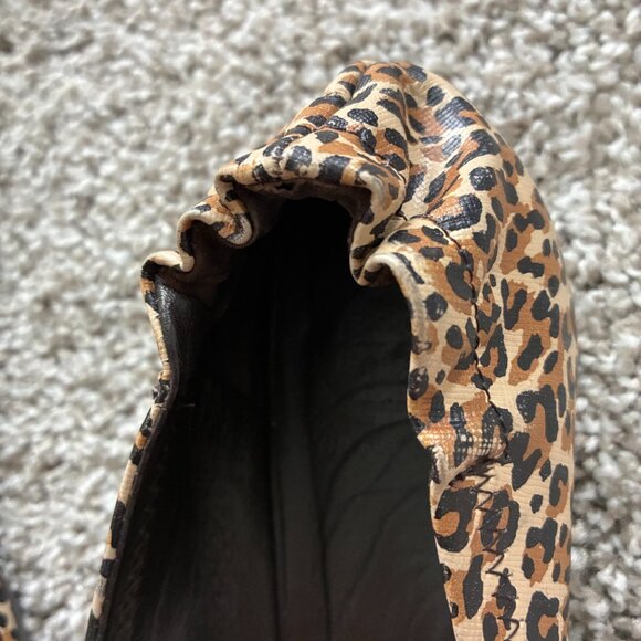 Tory Burch Reva Mini-Leopard Printed Ballerina Flats - Picture 9 of 9